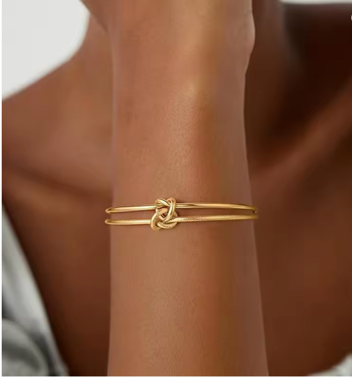 Pack 2 Bracelets Liens d'Or — 1 pour toi, 1 à offrir